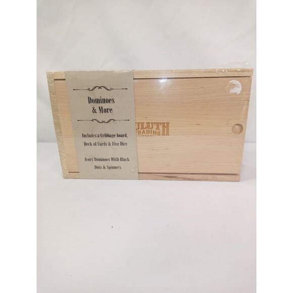 NEW Duluth Trading Co. 10-in-1 Game Set: Dominoes, Cards, Cribbage, & Dice. - Picture 1 of 2